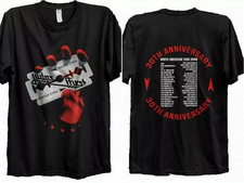 Camiseta JUDAS PRIEST BRITISH STEEL TURNÊ 30º ANIVERSÁRIO, Fan Shirt comprar usado  Enviando para Brazil