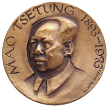 INÍCIO BAIXO! Medalha comemorativa de bronze líder da China MAO ZEDONG, por Kari Rolfsen comprar usado  Enviando para Brazil