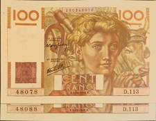 Lot billets 100 d'occasion Lot billets 100 d'occasion  Saint-Etienne