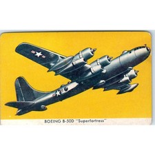 Usado, 1957 Vintage Boeing B-50D Superfortress Quaker Pack-O-Ten Warplanes Card EA3 comprar usado  Enviando para Brazil