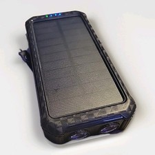 Carregador solar banco de energia bateria portátil externa à prova d'água USB poderoso comprar usado  Enviando para Brazil