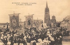 Folgoat procession bannières d'occasion  Rioz