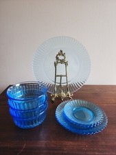 Blue azure glassware for sale  Speedwell