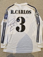 Usado, Camisa do Real Madrid Home assinada pela lenda do Brasil Roberto Carlos ACG CERTIFICADA comprar usado  Enviando para Brazil