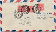 Usado, Brasilien 1930 First Flight Erstflug FFC PAA Ceara Fortaleza Natal FAM 10 / 1339 comprar usado  Enviando para Brazil