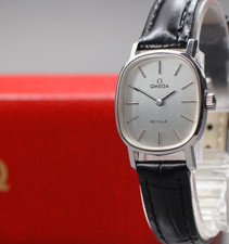 Vintage 1975 [Quase Perfeito] Omega De Ville Cal.625 Corda Manual Prata Feminino comprar usado  Enviando para Brazil