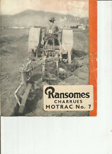 Ransomes charrues motrac d'occasion  Toulouse-