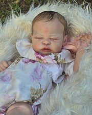 Raro Quinlynn By Laura Lee Eagles Reborn Baby Doll Sleeping Realistica Sold Out, usado comprar usado  Enviando para Brazil