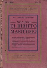 Nozioni diritto marittimo. usato  Italia