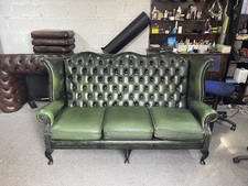 Leather chesterfield sofa for sale  BIRMINGHAM
