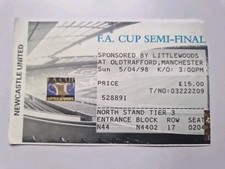 1998 ticket newcastle for sale  BIRMINGHAM