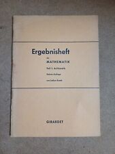 Ergebnisheft mathematik band gebraucht kaufen  Berlin