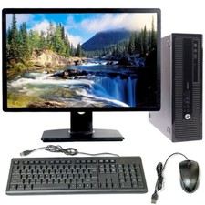 Computadora de escritorio HP SFF hasta 16 GB RAM 1 TB HDD/SSD 22 pulgadas LCD Windows 10 Pro segunda mano  Embacar hacia Mexico