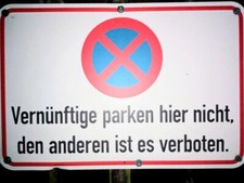 Parkverbotsschild aluminium 40 gebraucht kaufen  Penig