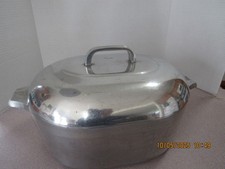 Forno holandês assador oval vintage Wagnerware -0 alumínio + tampa e rebite comprar usado  Enviando para Brazil