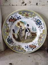 Assiette ancienne polychrome d'occasion  Freneuse