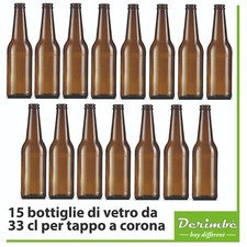Bottiglie vetro marrone usato  Lecce