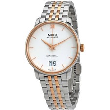 Usado, Relógio masculino Mido Baroncelli automático mostrador branco M0274262201800 comprar usado  Enviando para Brazil