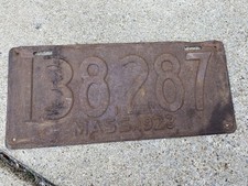 1923 massachusetts license for sale  Buffalo