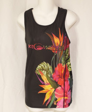 Usado, Camiseta Regata Bikeworks Kona HI Feminina Preta Floral Tamanho Grande Natação Bicicleta Corrida comprar usado  Enviando para Brazil
