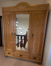 Antique pine triple for sale  ELLESMERE