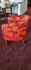 Carved armchair upholstered for sale  BURY