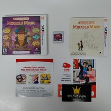 Professor Layton and the Miracle Mask (Nintendo 3DS) CIB PT/FR Manual, usado comprar usado  Enviando para Brazil