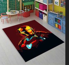 Tapete Ironman, Tapete de Super Herói, Decoração de Quarto Infantil, Tapete de Quarto Masculino, Tapete Temático Ironman comprar usado  Enviando para Brazil