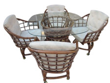 Vintage bamboo dining for sale  Naples