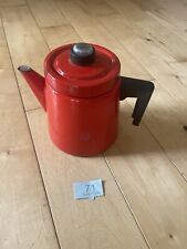 Red enamel coffee for sale  OBAN