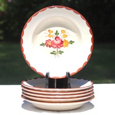 Lot assiettes creuses d'occasion  Cerisy-la-Salle