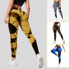 Pantalones de yoga de cintura alta para mujer para correr entrenamiento leggings pantalones deportivos de yoga segunda mano  Embacar hacia Mexico