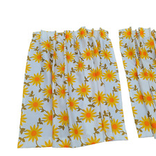 Vintage FIBRA DE VIDRO Cortinas Pregas Flor Poder Margarida Anos 1960 NOS 44Lx38W comprar usado  Enviando para Brazil