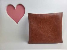 Luxury leather cushion for sale  NOTTINGHAM