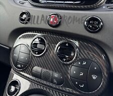 Painel de controle aquecedor digital Fiat/Abarth 500 595 695 fibra de carbono genuína comprar usado  Enviando para Brazil
