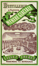 Ancienne étiquette menthe d'occasion  Bordeaux-