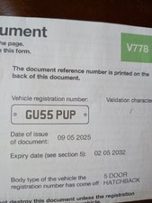Personal registration number for sale  WARMINSTER