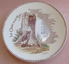 Assiette fable fontaine d'occasion  Montmoreau-Saint-Cybard