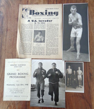 1945 boxing memorabilia for sale  NORTHWICH