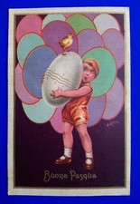 Cartolina buona pasqua usato  Italia