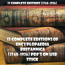 Usado, 1ST to 13TH ENCYCLOPAEDIA BRITANNICA 📓 (1768-1926) ALL 212 VOLUMES (PDF/USB) comprar usado  Enviando para Brazil