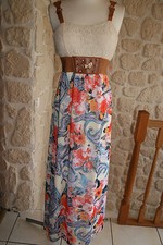 Robe longue multicolore d'occasion  Courville-sur-Eure