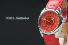 [Quase em perfeito estado] Dolce&Gabbana Time D&G mostrador vermelho unissex adulto Qtz relógio do Japão comprar usado  Enviando para Brazil