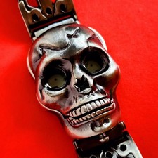 Relógio caveira retrô independente skate raro brilho no escuro + pulseira combinando comprar usado Relógio caveira retrô independente skate raro brilho no escuro + pulseira combinando comprar usado  Enviando para Brazil