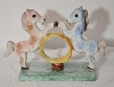 Coppia cavalli ceramica usato  Salerno