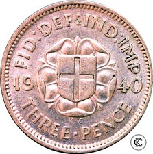 Threepence silver great for sale  WALTHAM CROSS