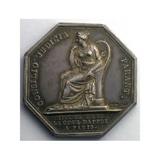 Jeton octogonal argent d'occasion  France