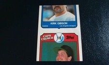 Kirk Gibson Frank Viola Twins 1989 Topps Cap'N Crunch Miscut RARO Oddball, usado comprar usado  Enviando para Brazil