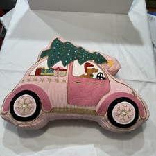 Travesseiro de decoração de carro rosa enfeitado para cachorro decoração de Natal Dachshund comprar usado  Enviando para Brazil