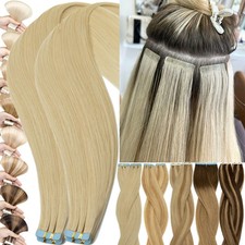 Fita CLEARANCE em extensões de cabelo humano 100% russo Remy pele trama grossa 100G comprar usado  Enviando para Brazil